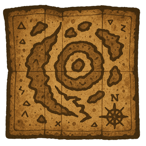 Donde el polvo aprende nombres - mapa espiral
